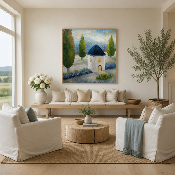 Room mockup featuring Tranquil Landscape Art Print