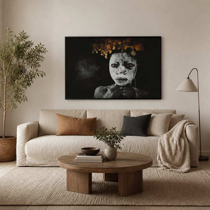 Room mockup featuring Suri Portrait Art Print