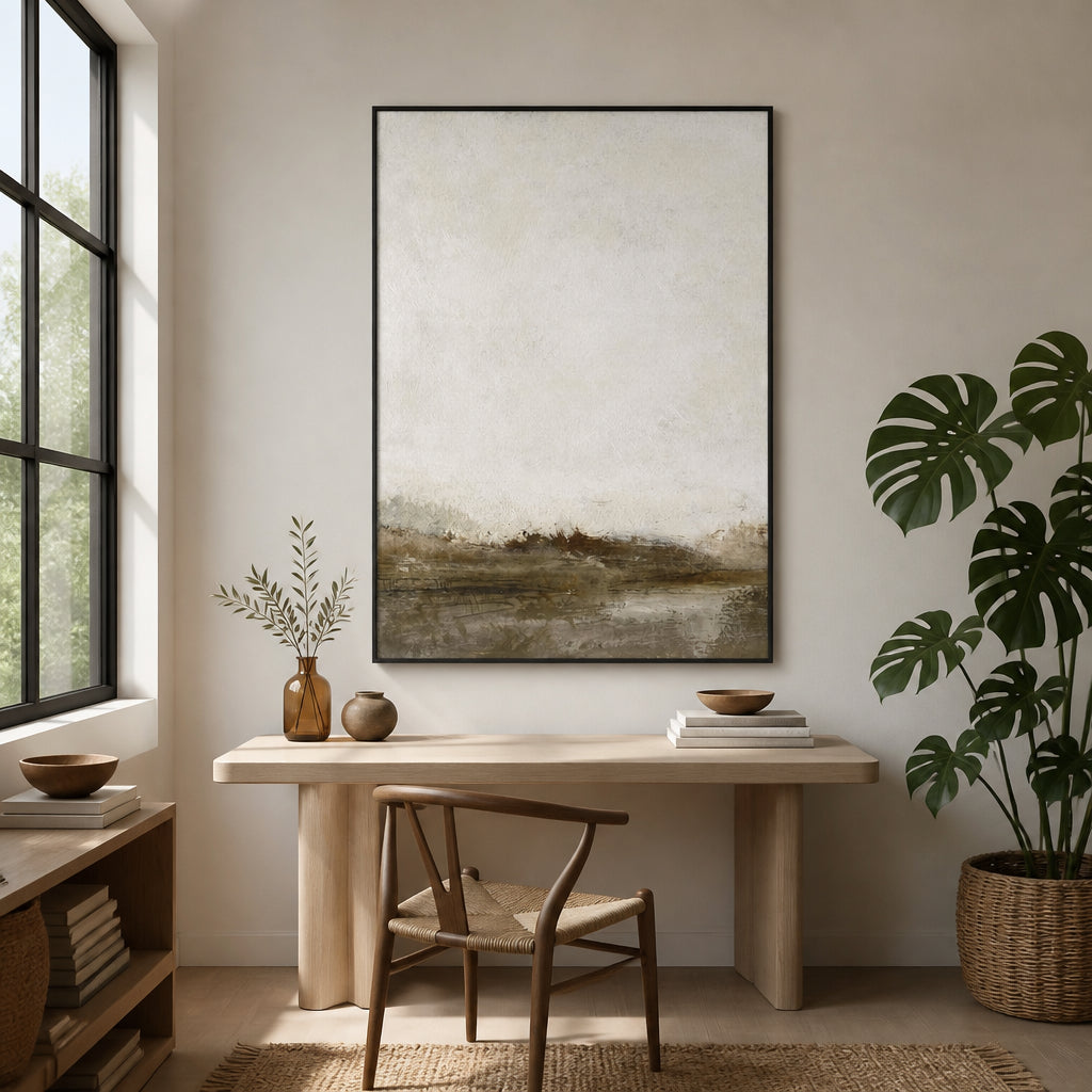 Room mockup featuring Away From Here Art Print