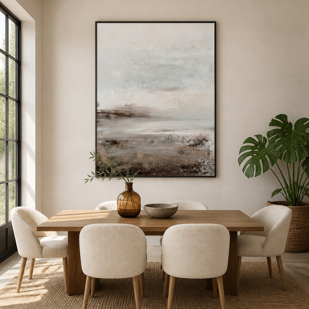 Room mockup featuring Downtempo Serenity Art Print