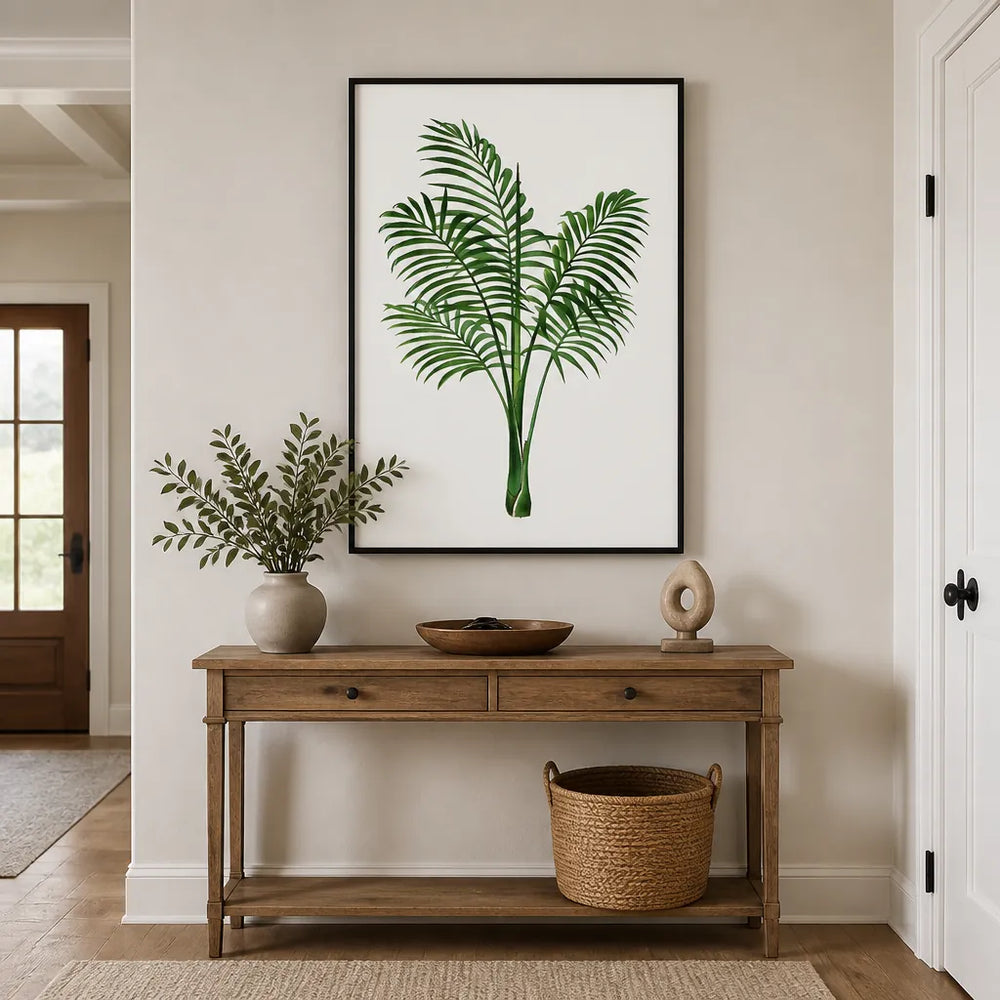 Room mockup featuring Vintage Palm 34  Art Print
