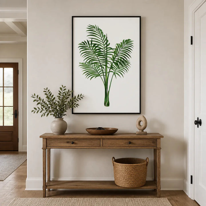 Room mockup featuring Vintage Palm 34  Art Print