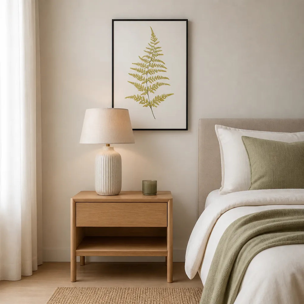 Room mockup featuring Gymnogramma Chrysophylla Botanical Art Print