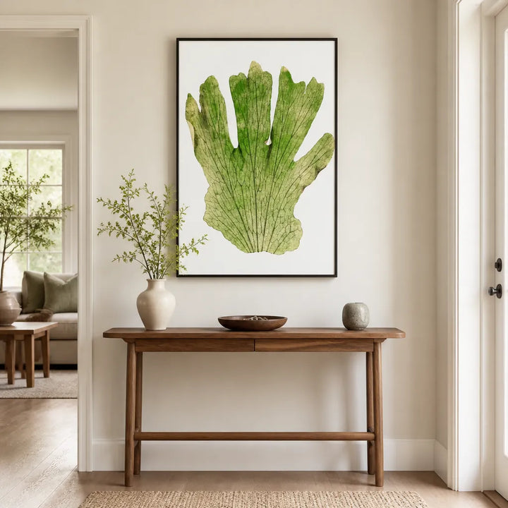 Room mockup featuring Platycerium Grande Botanical Art Print