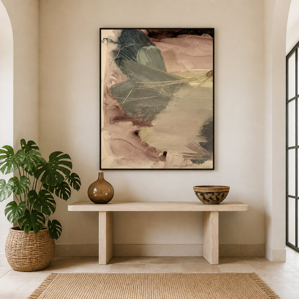 Room mockup featuring Gentle Hues Abstract Art Print