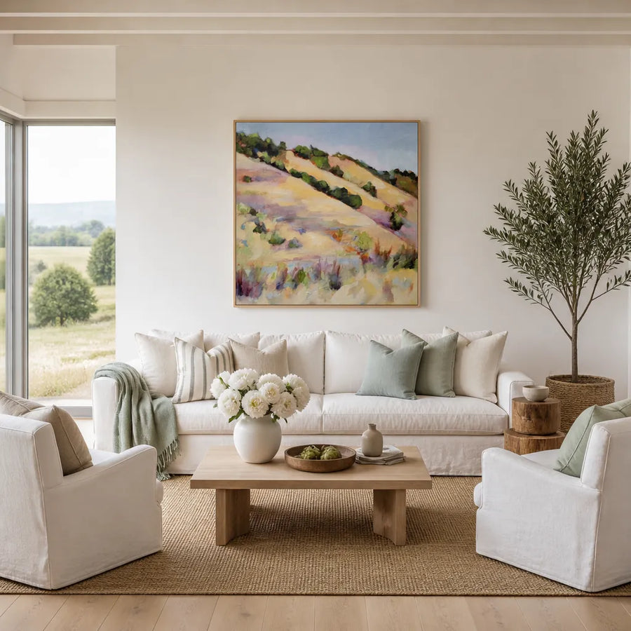 Franschhoek Hillside Serenity Art Print in a room setting
