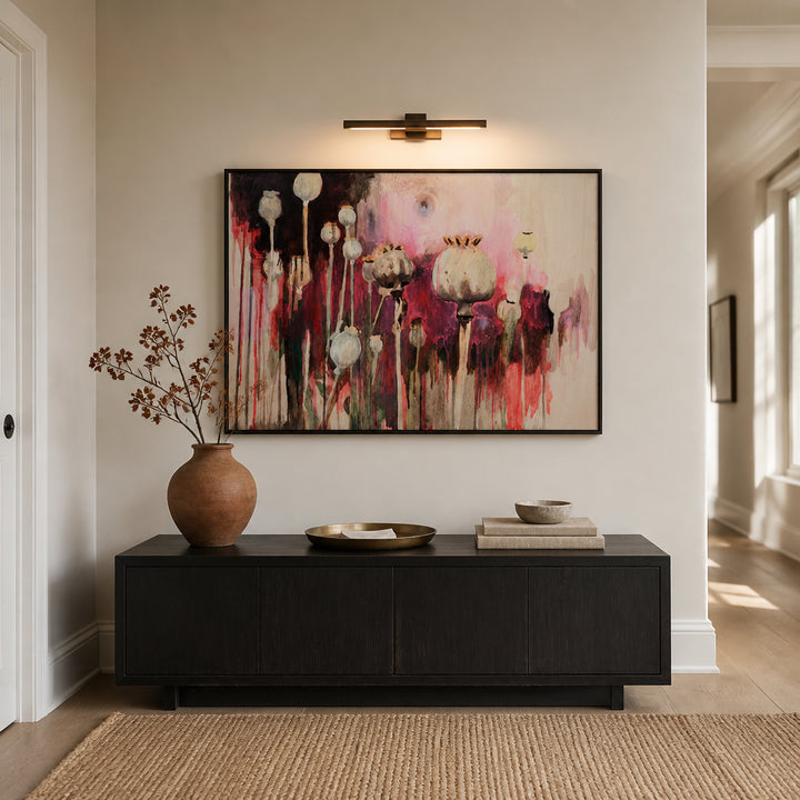 Room mockup featuring Poppy Seed Stalks Art Print
