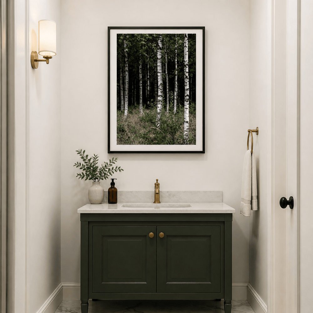Room mockup featuring A Swedish Summer 3 Photo Print