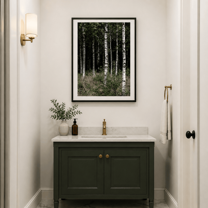 Room mockup featuring A Swedish Summer 3 Photo Print