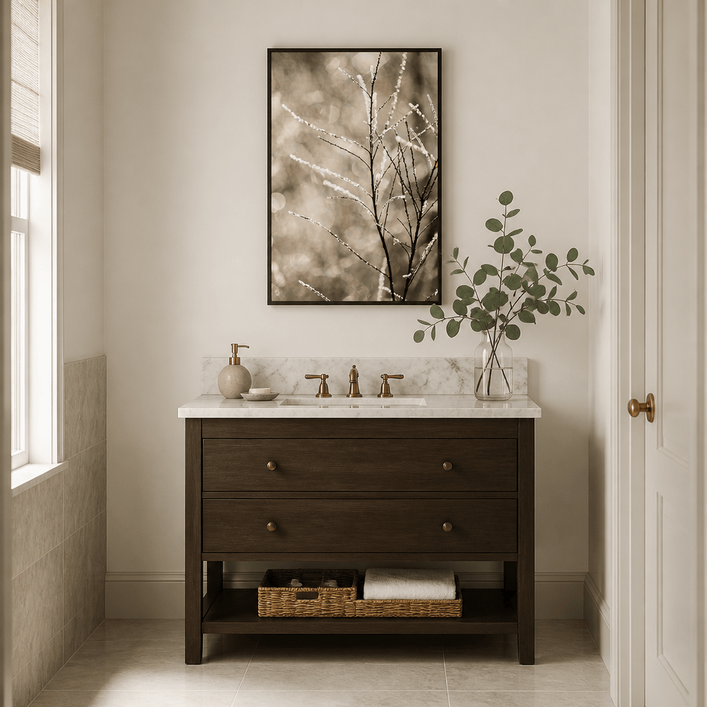 Room mockup featuring A Winter Morning 5 Photo Print
