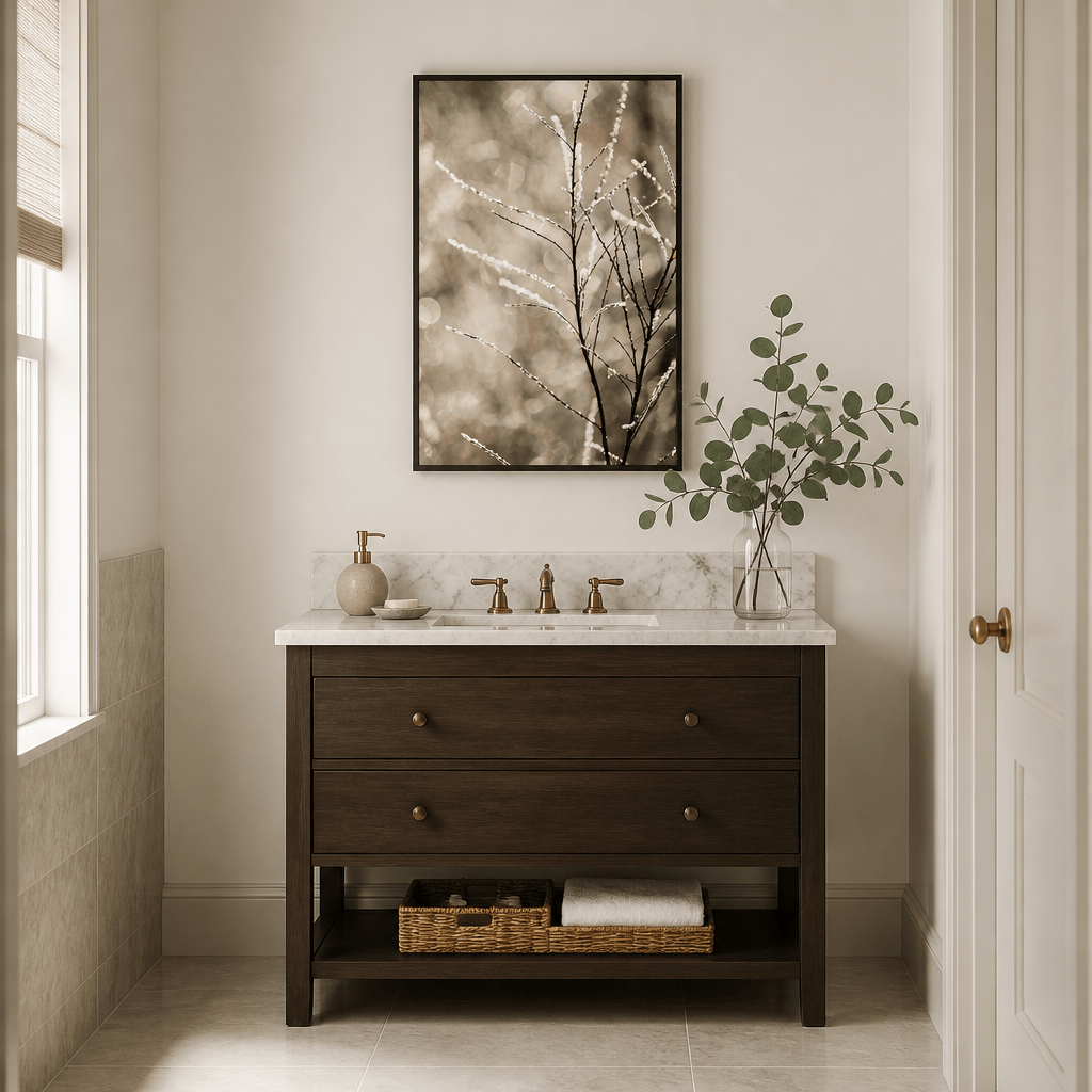 Room mockup featuring A Winter Morning 5 Photo Print
