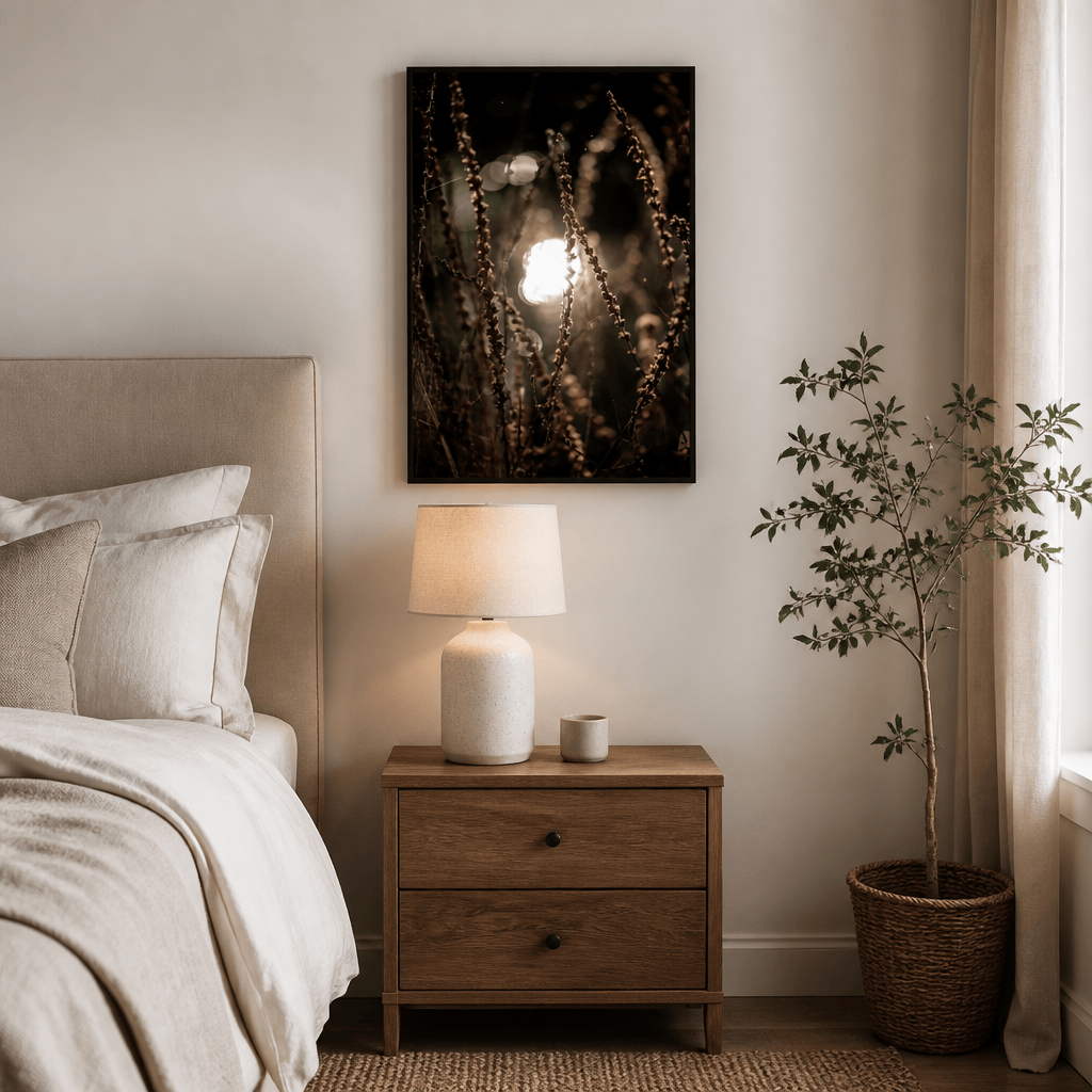Room mockup featuring Autumn Lights 2 Photo Print