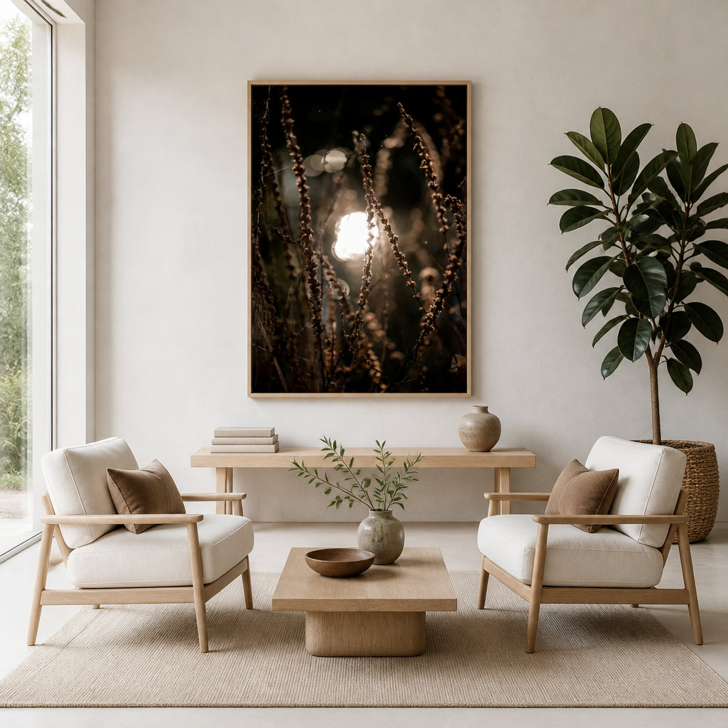 Room mockup featuring Autumn Lights 2 Photo Print