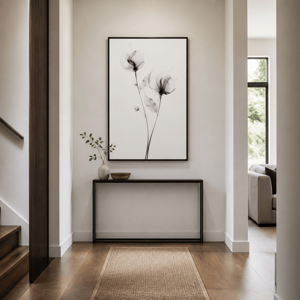 Room mockup featuring Ethereal Blooms Art Print