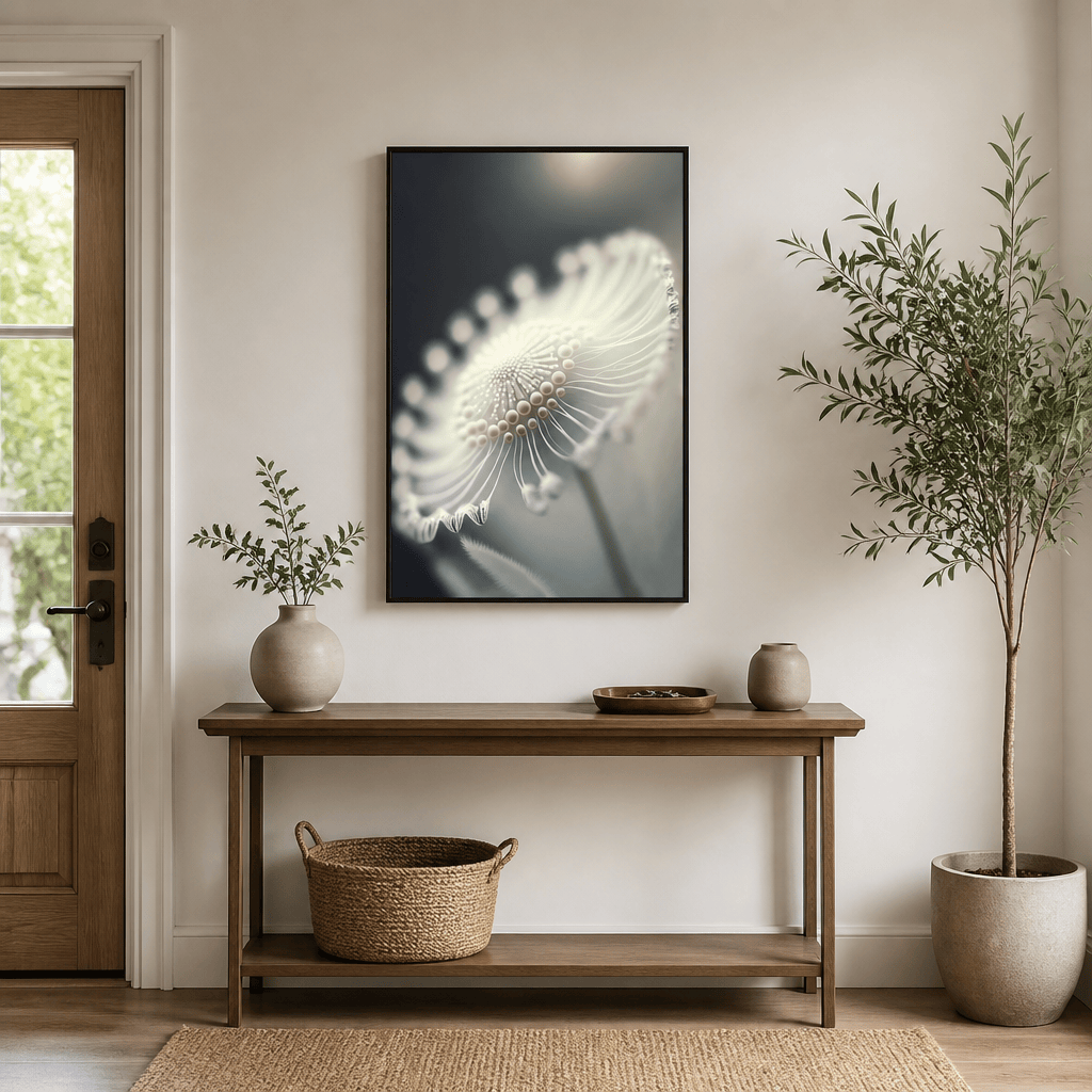 Room mockup featuring Ethereal Blossom Art Print