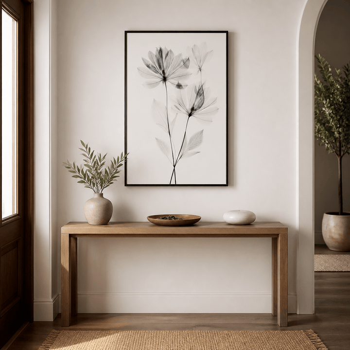Room mockup featuring Ethereal Blossoms Art Print
