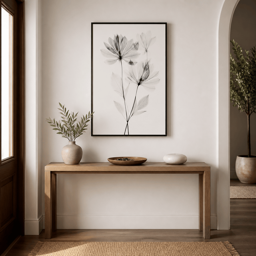 Ethereal Blossoms Art Print in a room setting