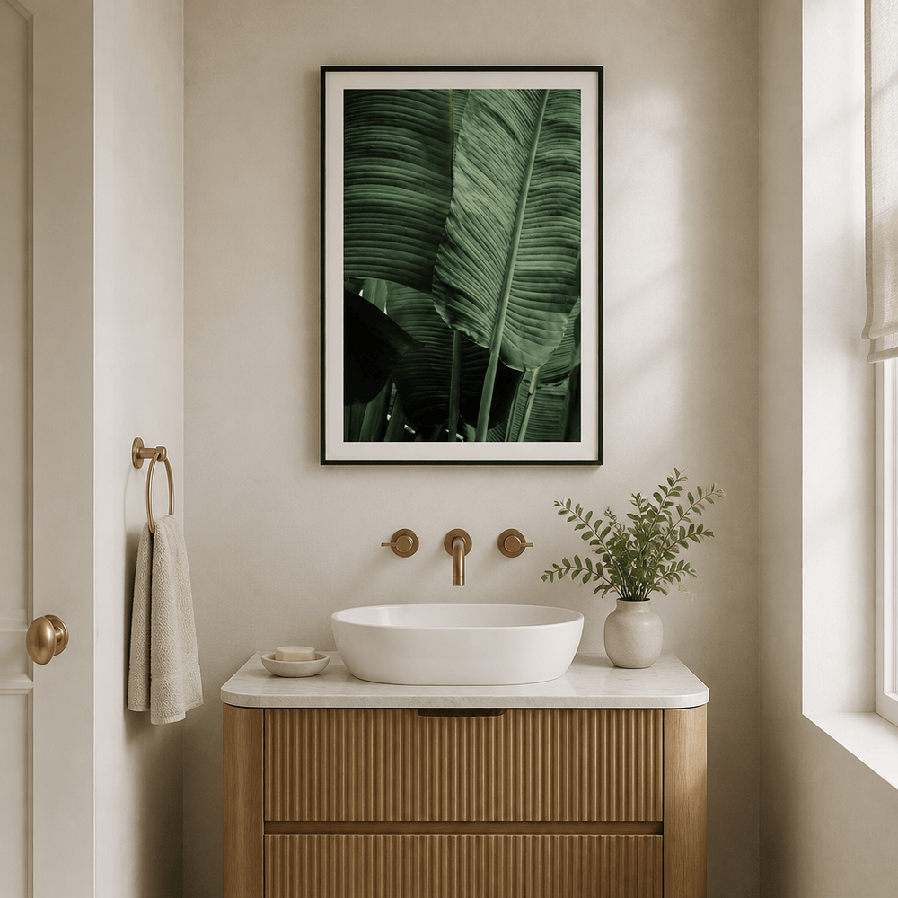 Room mockup featuring Leaves 14 Photo Print