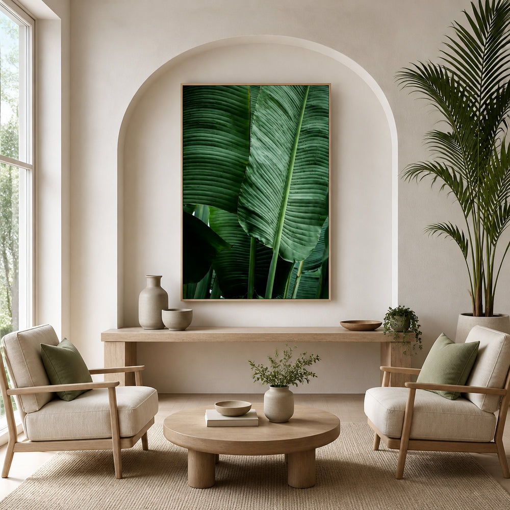 Room mockup featuring Leaves 14 Photo Print