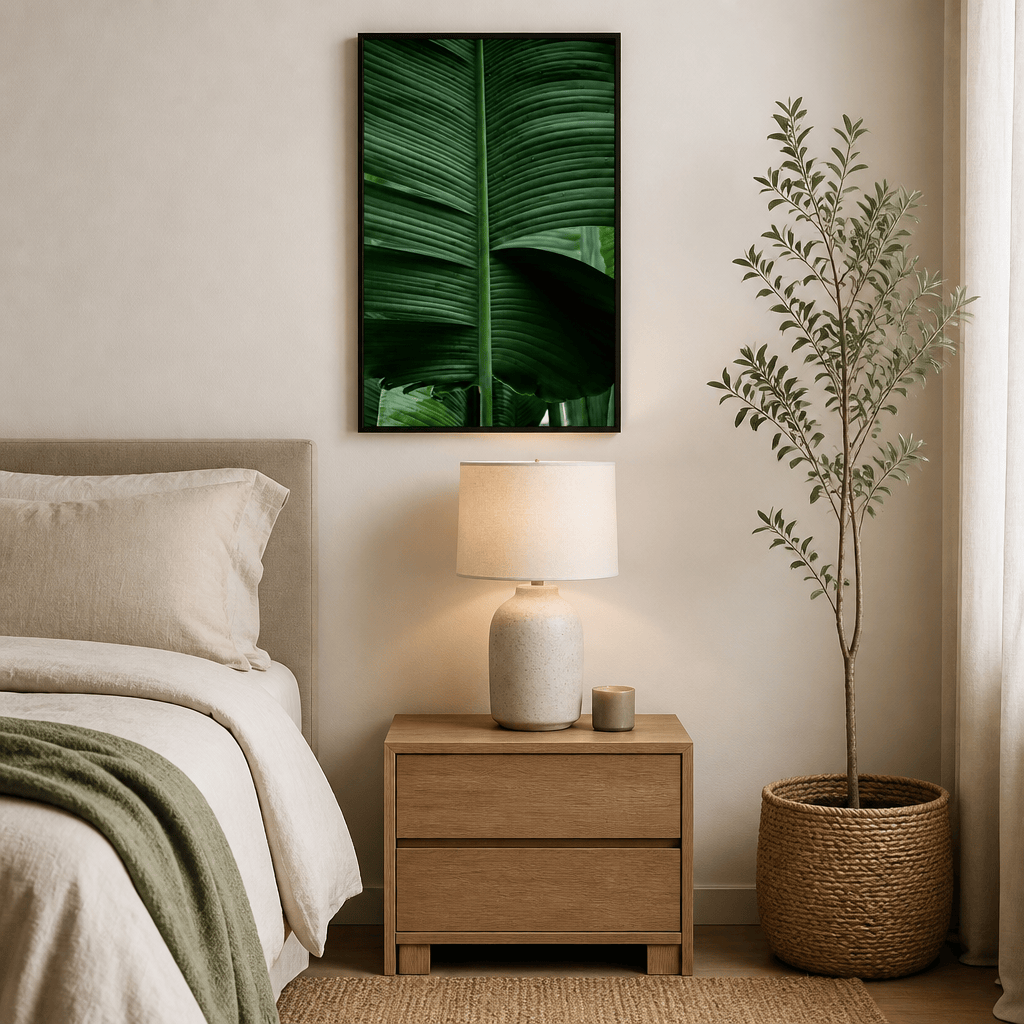 Room mockup featuring Leaves 15 Photo Print