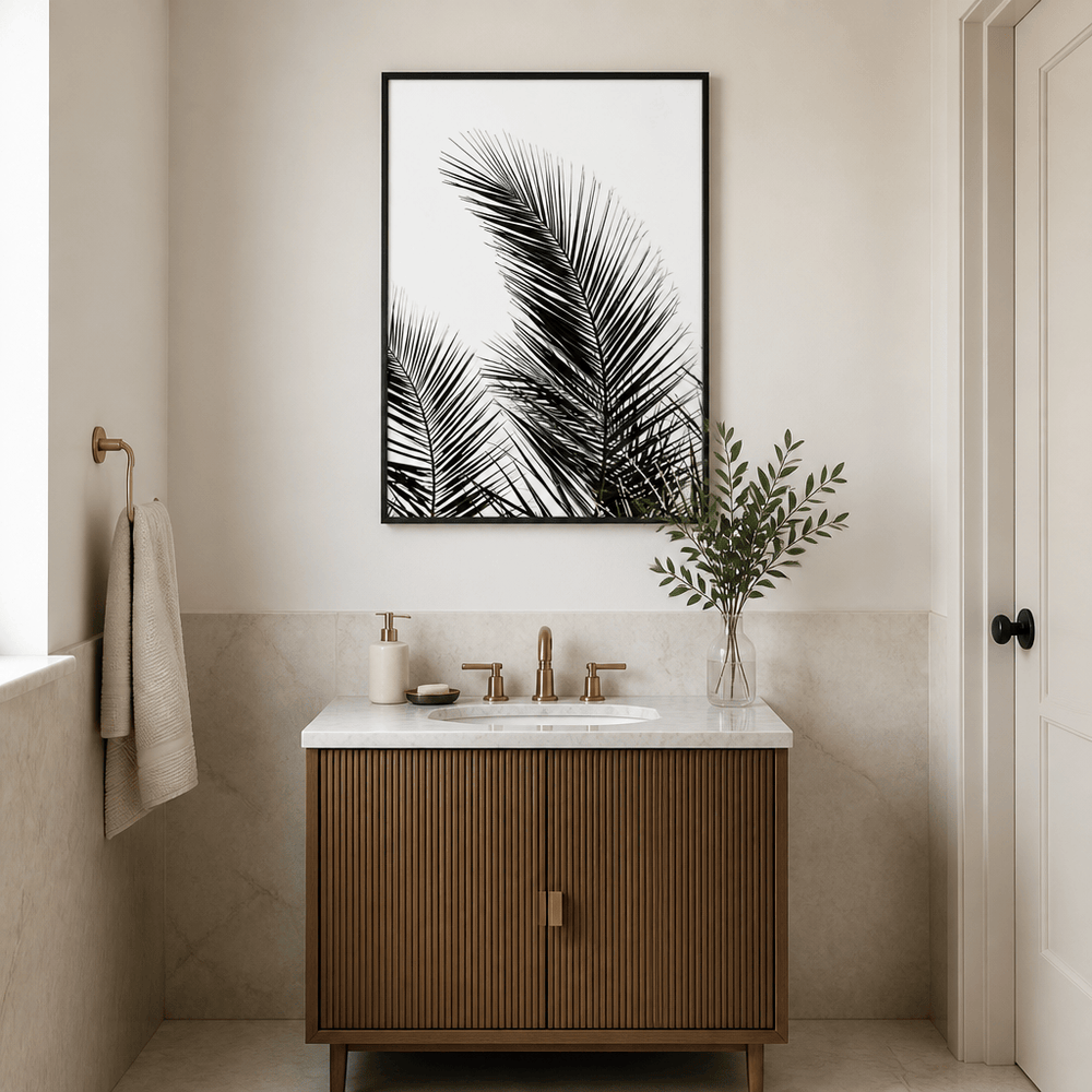 Room mockup featuring Palm Leaves 1 Photo Print