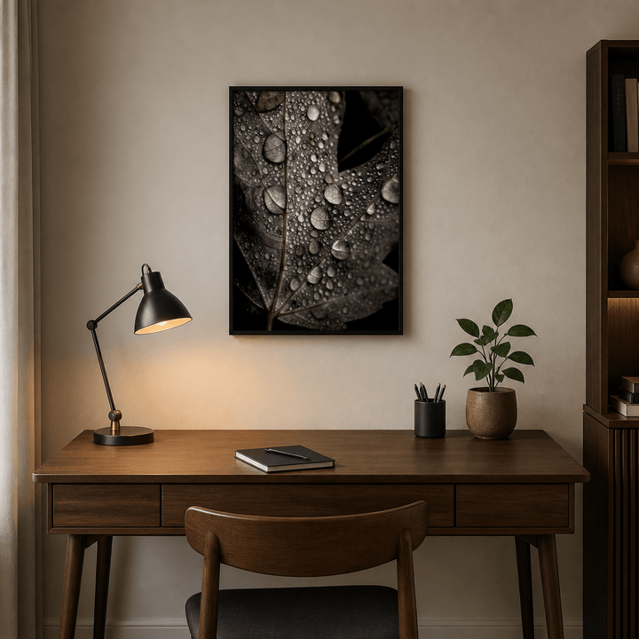 Room mockup featuring Rainy Fall Photo Print