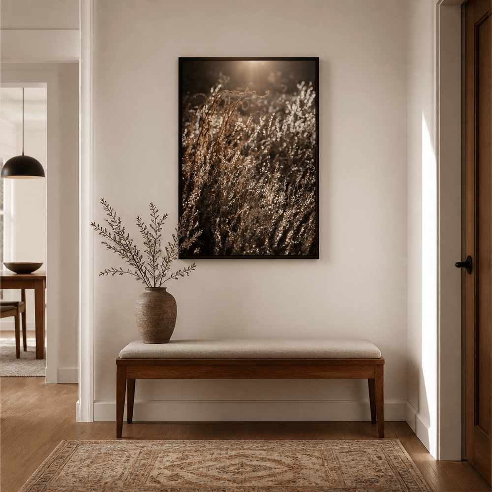 Room mockup featuring Warm Winter Light 4 Photo Print