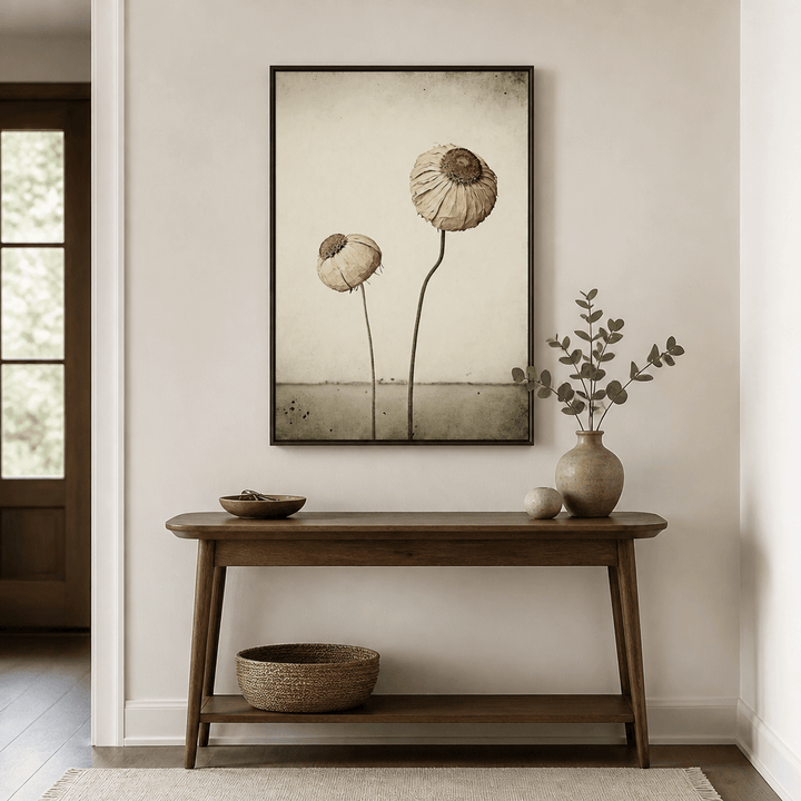 Room mockup featuring Whispering Blooms Photo Print