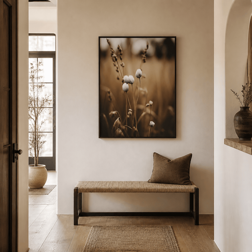 Room mockup featuring Whispering Blossoms Photo Print