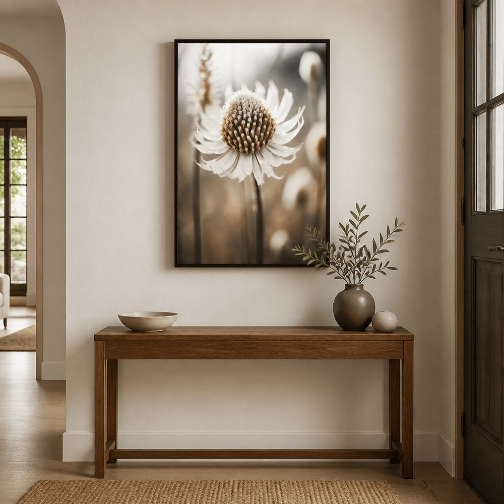 Room mockup featuring Whispering Petals Photo Print