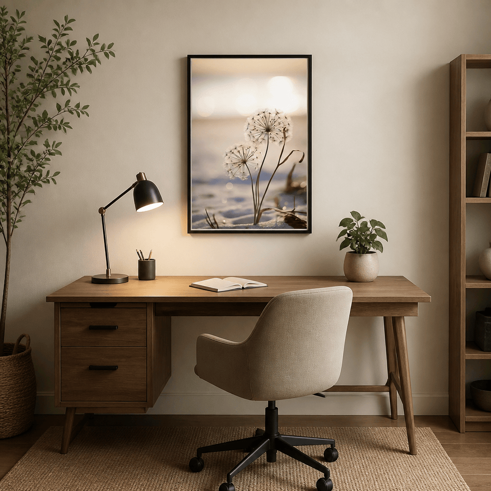 Room mockup featuring Whispers of Light Photo Print