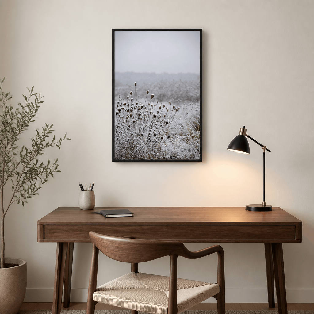 Room mockup featuring Winter Field 4 Photo Print