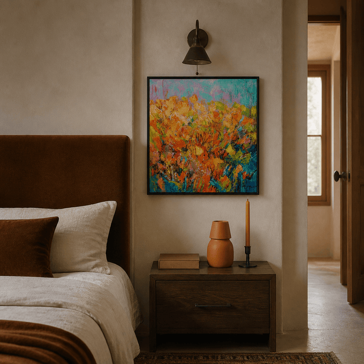 Room mockup featuring Happiness Sprouting Art Print