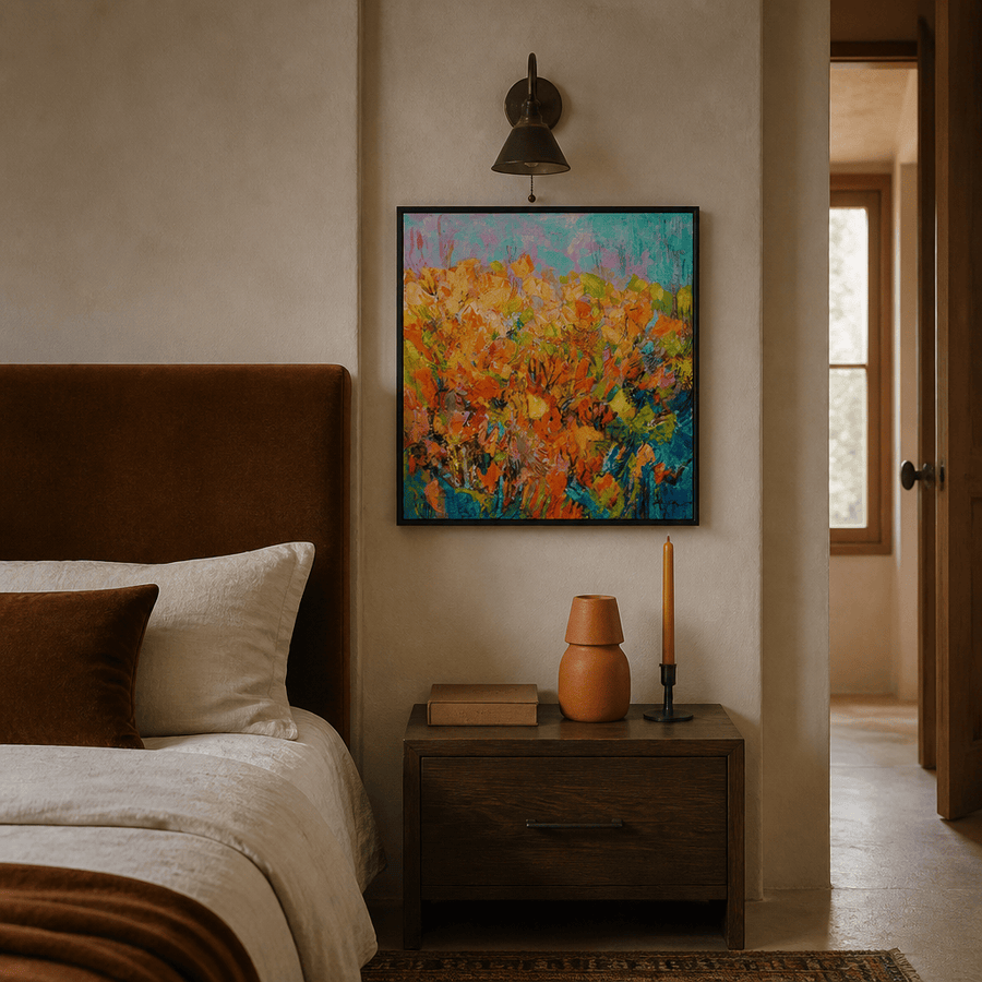 Happiness Sprouting Art Print in a room setting