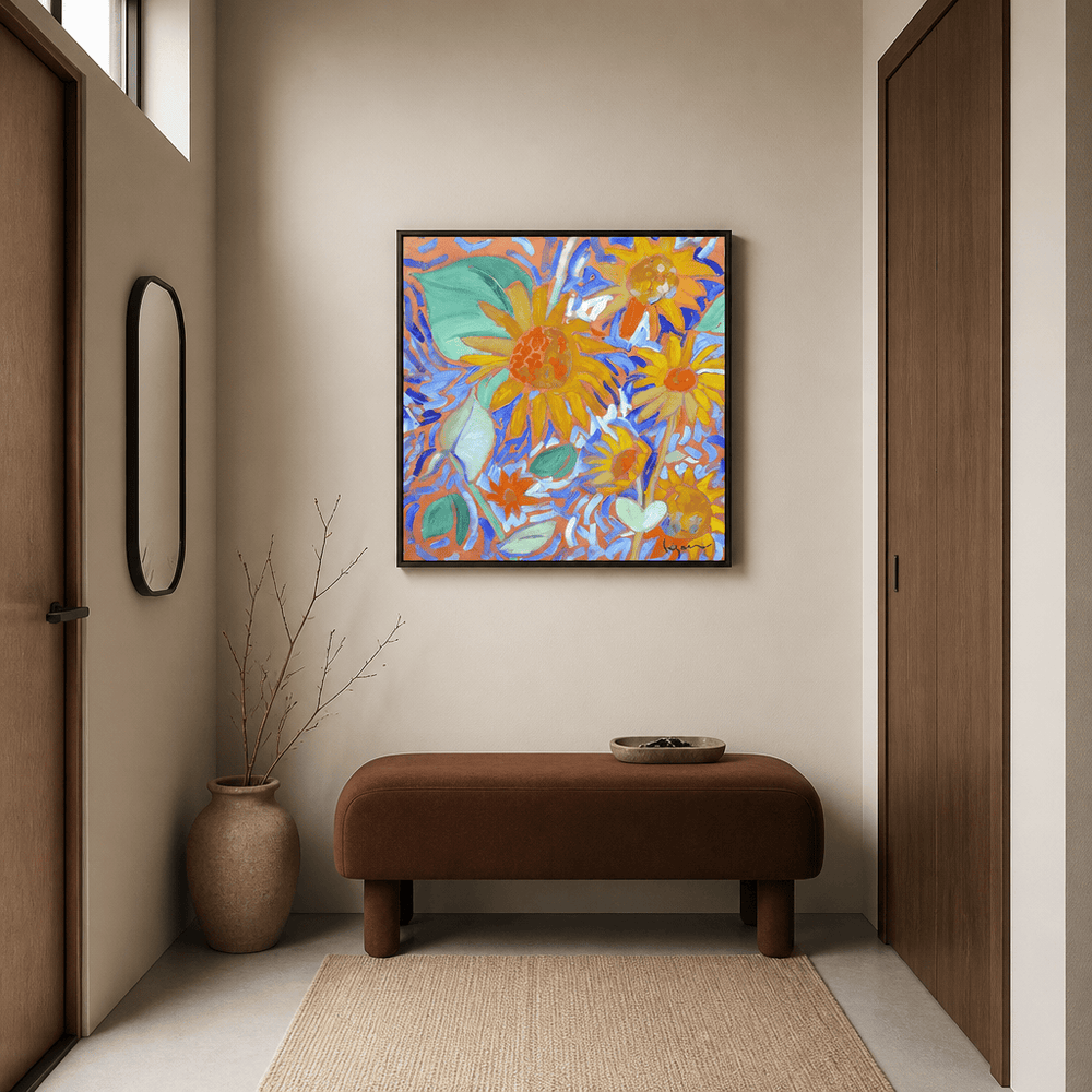 Room mockup featuring Sunflower Sage I Art Print