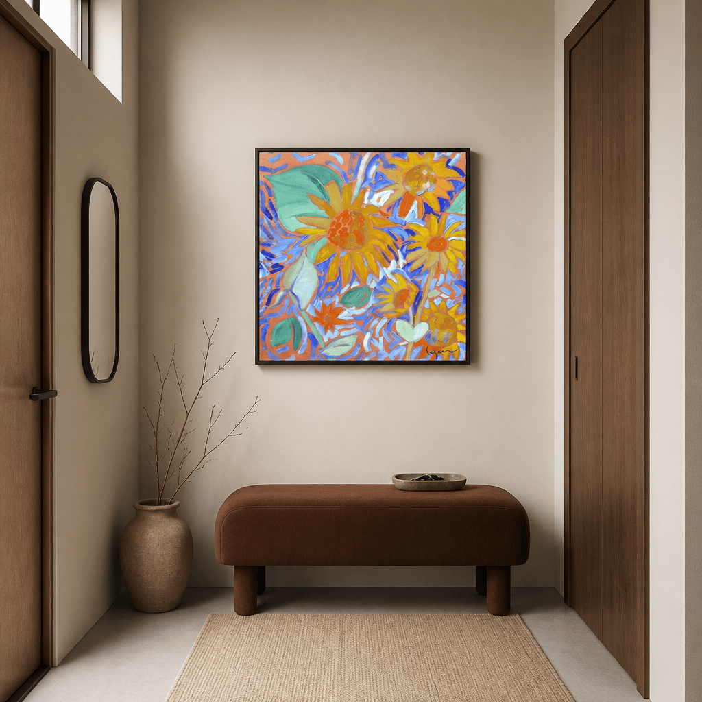 Room mockup featuring Sunflower Sage I Art Print