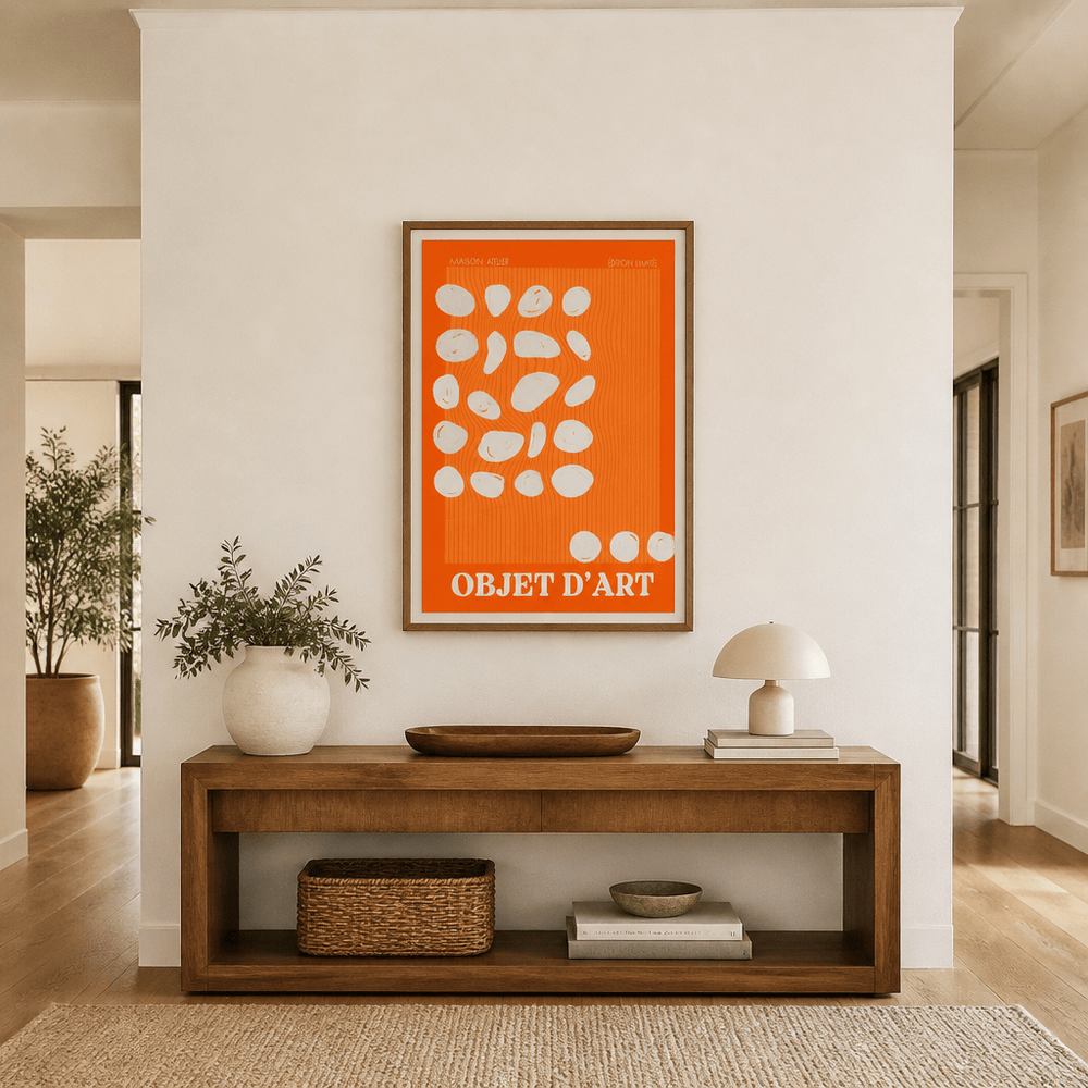 Room mockup featuring Objet d art no 07 Art Print