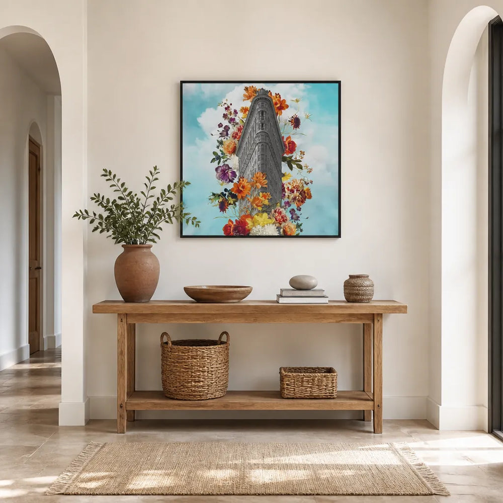 Room mockup featuring Dreamy Flatiron Garden Art Print