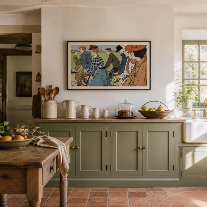 Room mockup featuring Hamers Rijwielen, 1912 Art Print