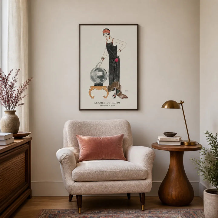 Room mockup featuring Empire of the World: Robe Art Print