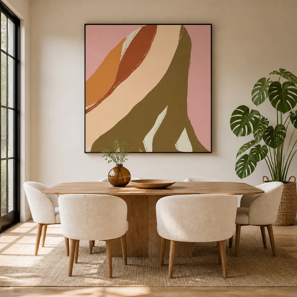 Room mockup featuring Organic Desert Flow Art Print
