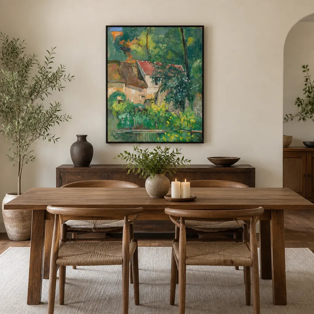 Room mockup featuring House of Père Lacroix Art Print