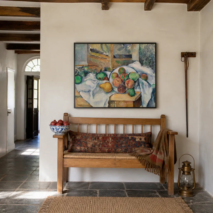 Room mockup featuring Table Corner Art Print
