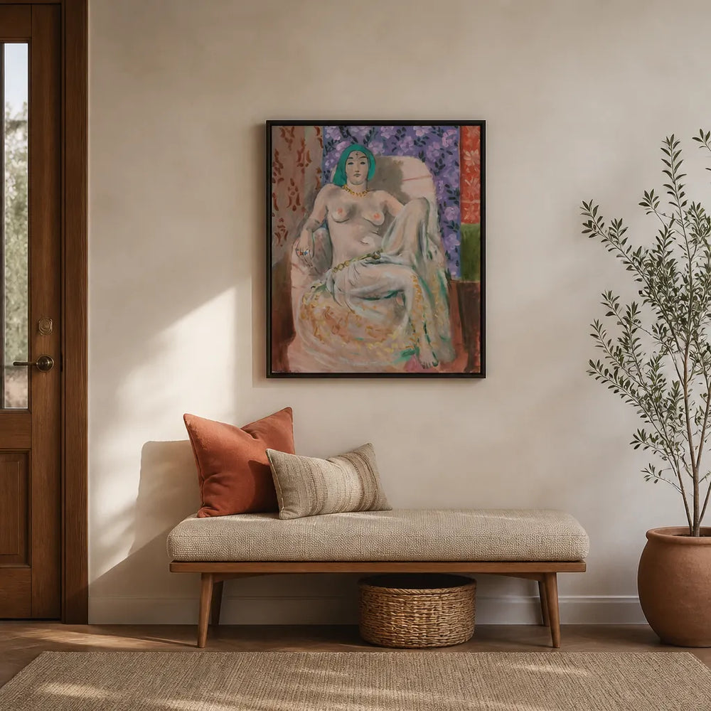 Room mockup featuring Moorish Woman by Matisse Art Print
