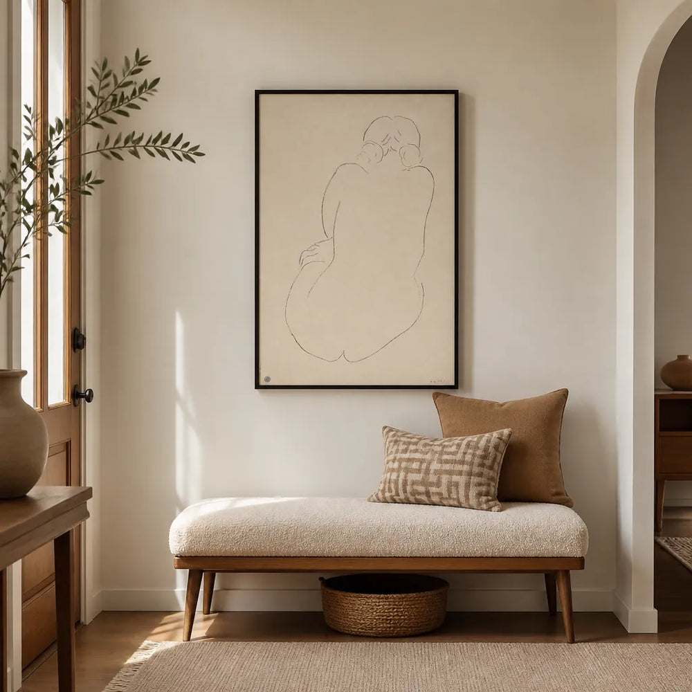 Room mockup featuring Seated Nude by Henri Matisse Art Print
