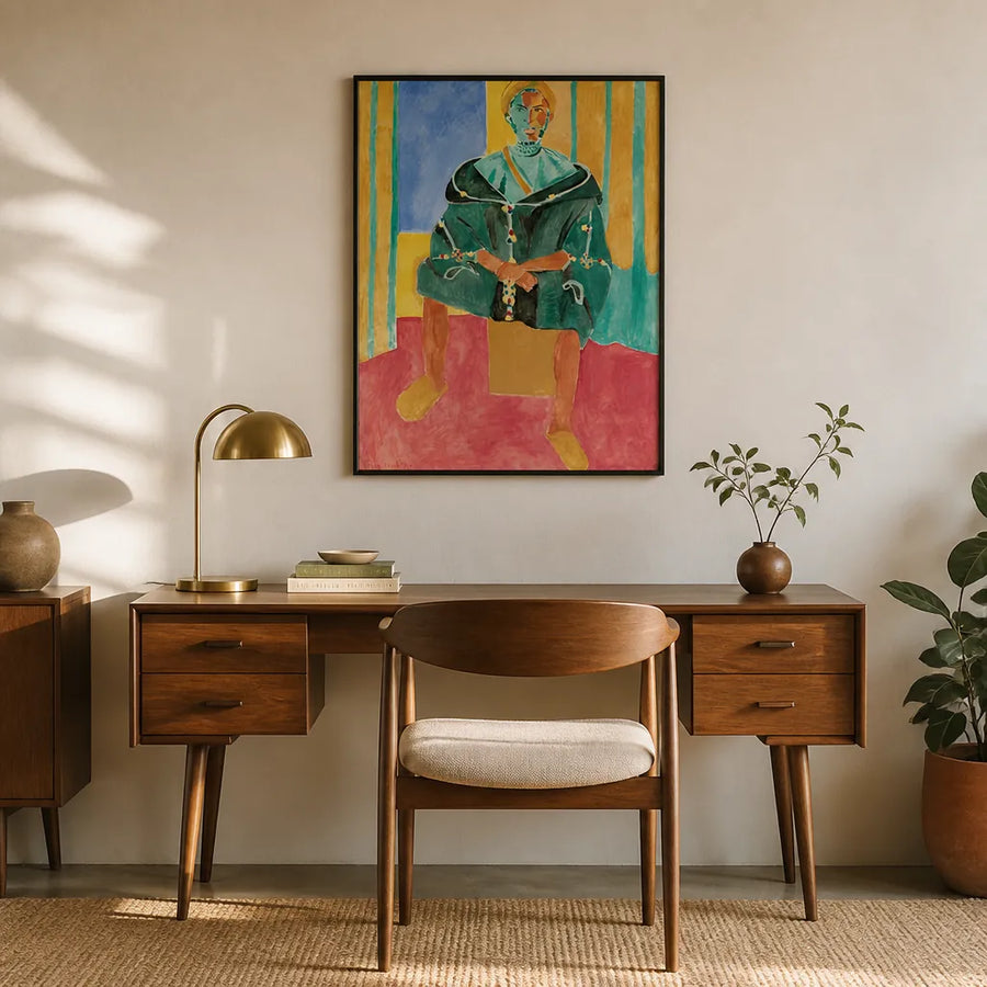 Seated Riffian by Matisse Art Print in a room setting