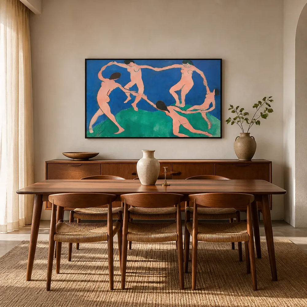 Room mockup featuring Dance of Life by Matisse Art Print