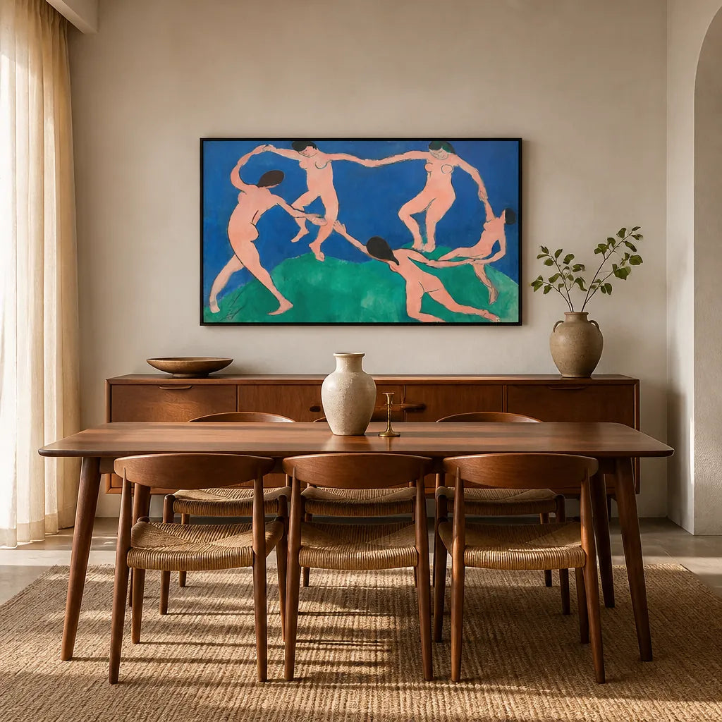 Room mockup featuring Dance of Life by Matisse Art Print
