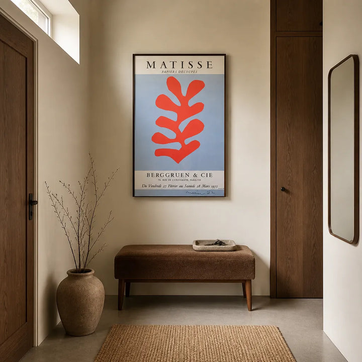 Room mockup featuring Papiers Découpés by Matisse Art Print