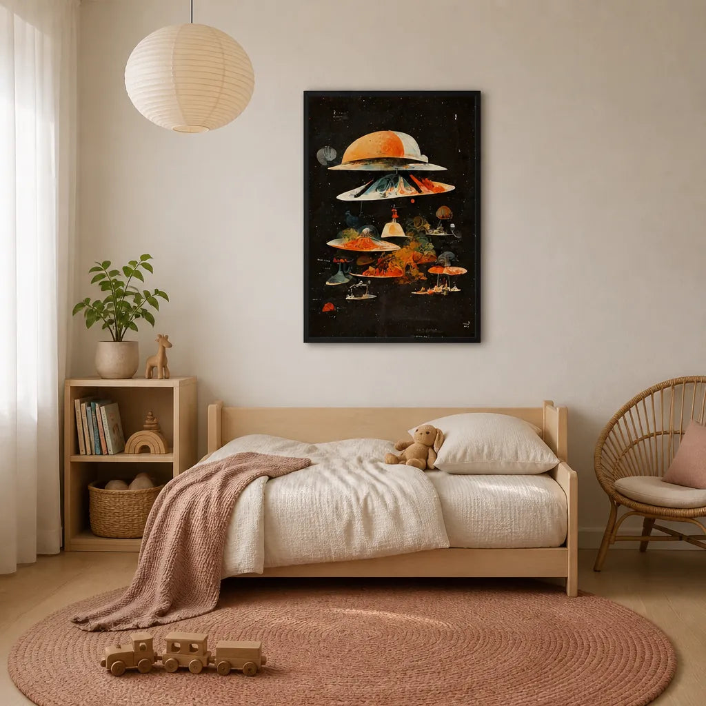 Room mockup featuring Celestial Layers Art Print